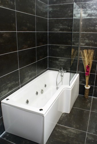 Shaped whirlpool shower - shaped,
