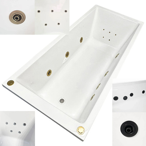 Sam whirlpool bath 1700mm - whirlpool, x