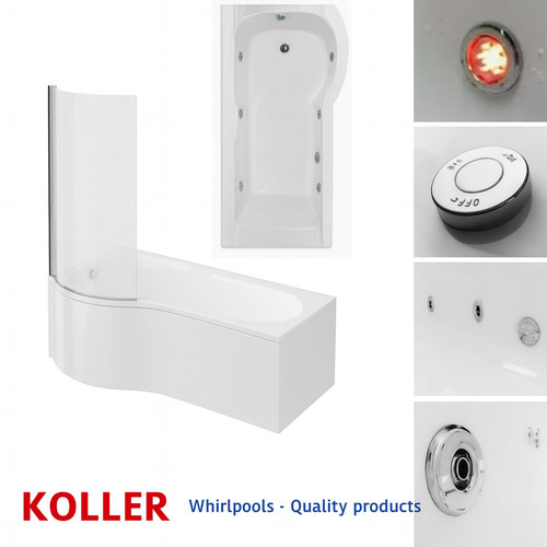 Cavalier shape shower bath - cavalier, p