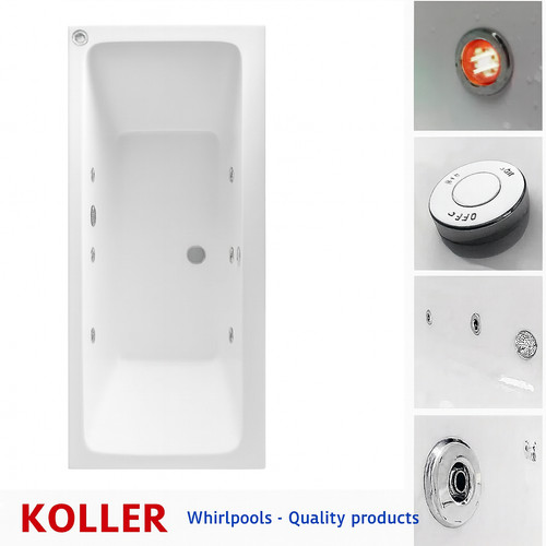 Double ended bath whirlpool - ended,