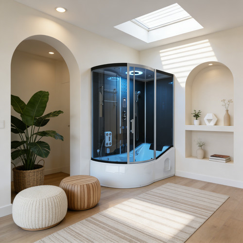 Steam shower whirlpool bath - steam,