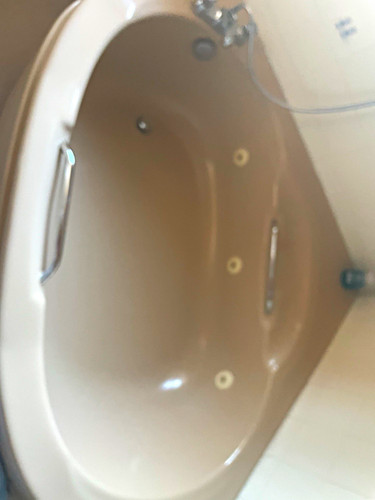 Corner indoor spa bath - bath, 1