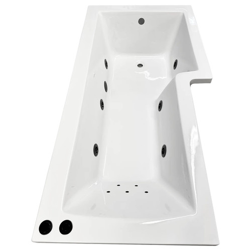 Black whirlpool showerbath - black,