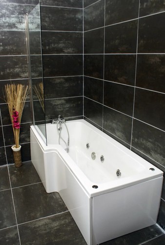 Shaped whirlpool shower - whirlpool,
